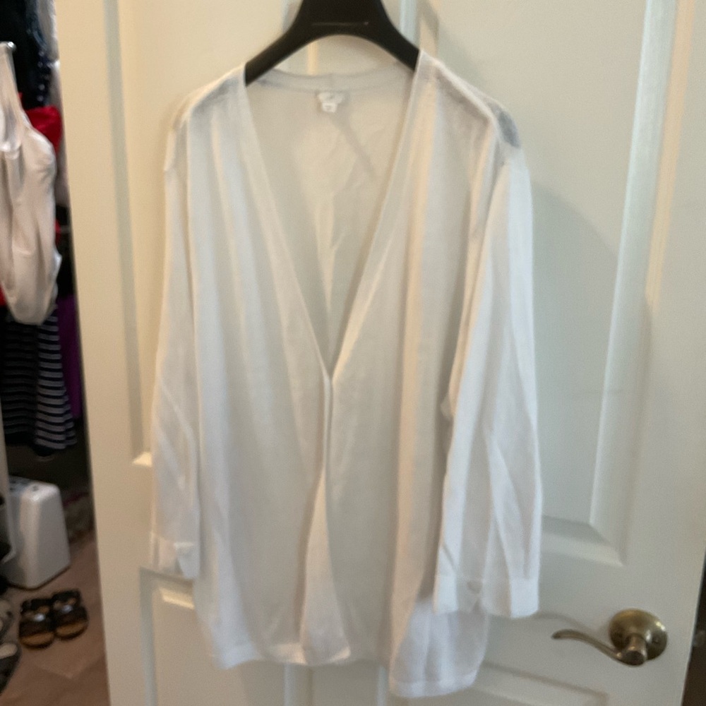 J. Jill White Long Sleeve Sweater